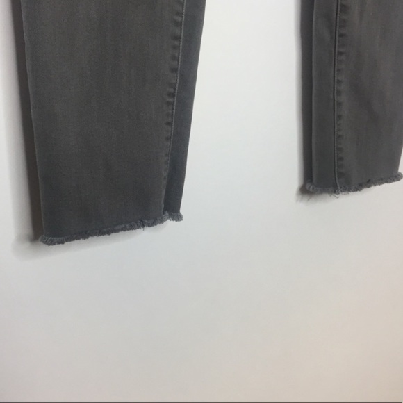 Madewell High Rise Skinny Jeans 26 Raw Hem Gray - Picture 11 of 11